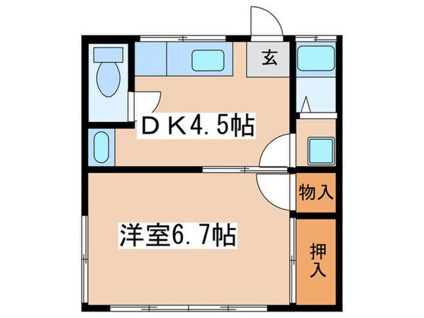 ハイツヤナ第一の物件間取画像